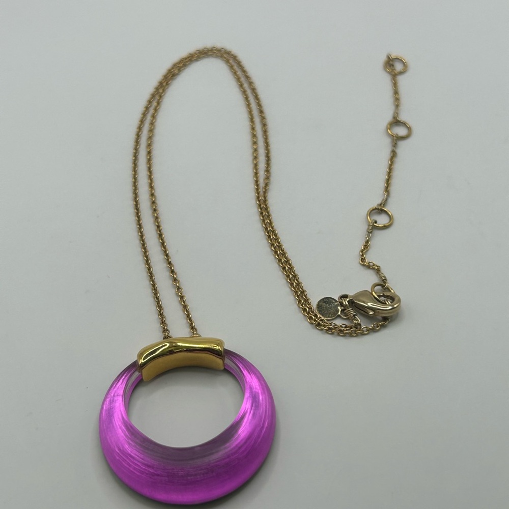 Alexis Bittar Lucite Pendant Necklace - Picture 5 of 6